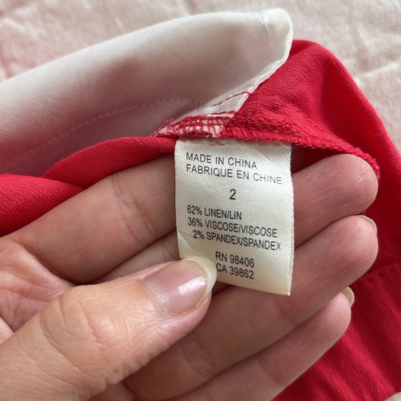 Hot Pink Theory Linen Blend Romper - Picture 5 of 8